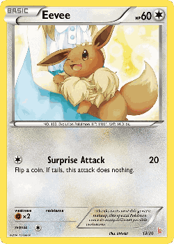 Eevee Pokémon TCG card art