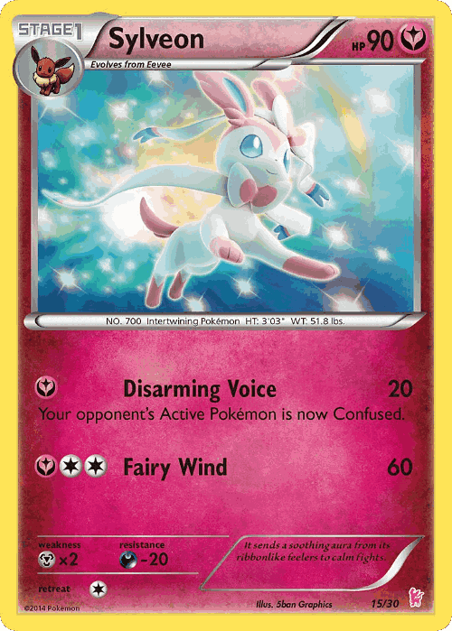 Sylveon Pokémon TCG card art
