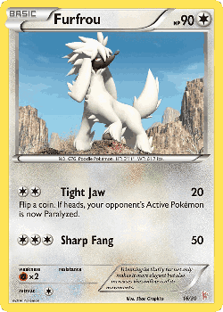 Furfrou Pokémon TCG card art