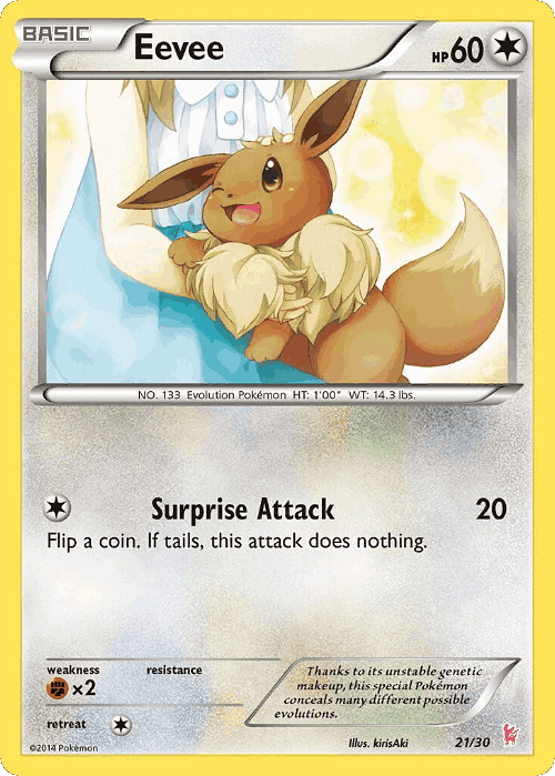 Eevee Pokémon TCG card art