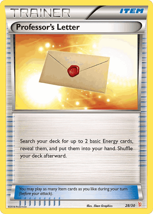 Professor's Letter #28 from XY Trainer Kit Sylveon - Common - Illustrated by 5ban Graphics
