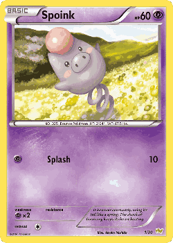 Spoink Pokémon TCG card art