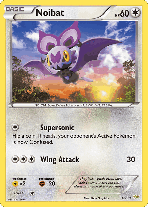 Noibat Pokémon TCG card art