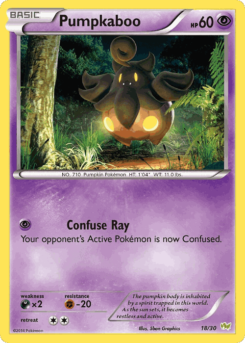 Pumpkaboo Pokémon TCG card art