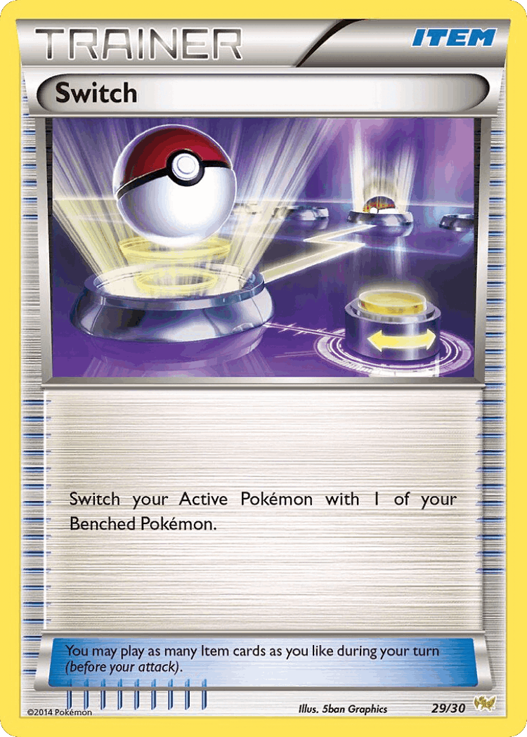 Switch #29 from XY Trainer Kit Noivern - Common - Illustrated by 5ban Graphics