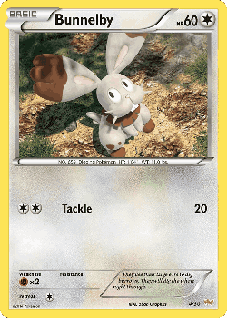 Bunnelby Pokémon TCG card art