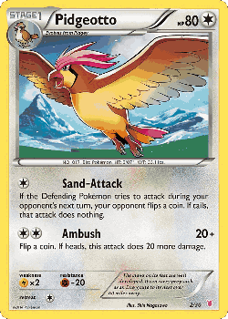 Pidgeotto Pokémon TCG card art