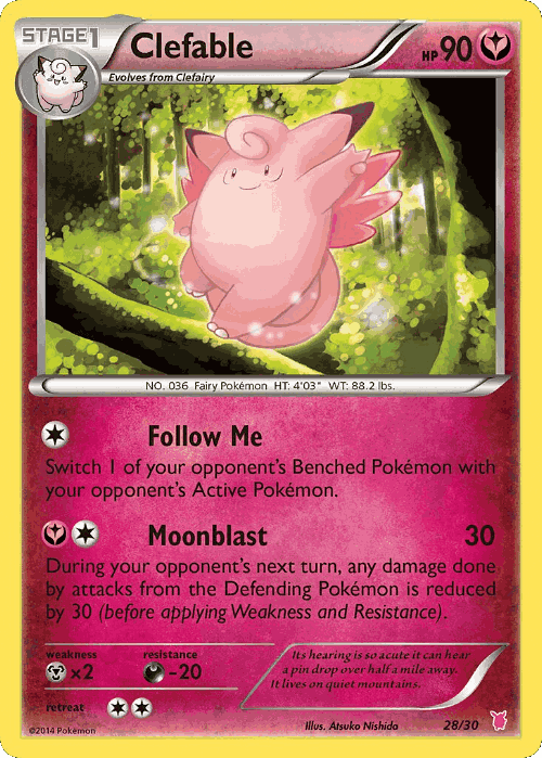 Clefable 28, XY Trainer Kit Wigglytuff
