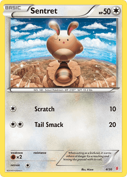 Sentret Pokémon TCG card art