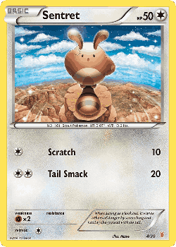 Sentret Pokémon TCG card art