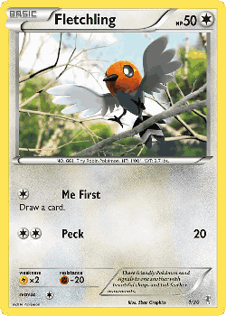 Fletchling Pokémon TCG card art