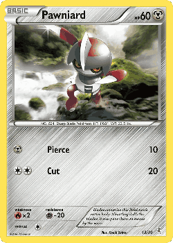 Pawniard Pokémon TCG card art