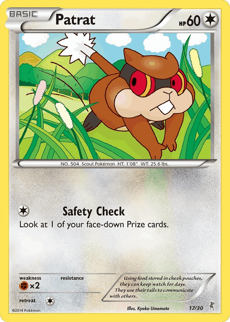 Patrat #17 from XY Trainer Kit Bisharp - Common - Illustrated by Kyoko Umemoto