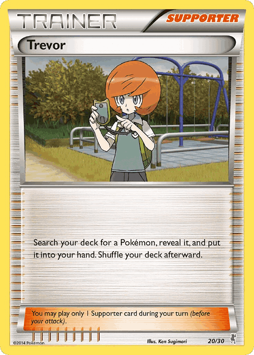 Trevor #20 from XY Trainer Kit Bisharp - Common - Illustrated by Ken Sugimori