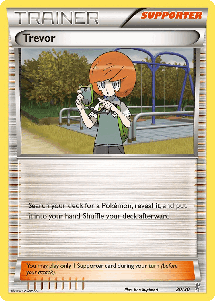 Trevor #20 from XY Trainer Kit Bisharp - Common - Illustrated by Ken Sugimori