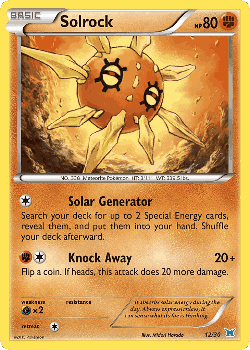 Solrock Pokémon TCG card art