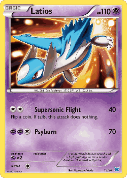 Latios Pokémon TCG card art