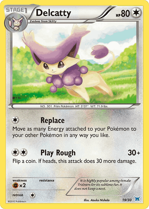 Delcatty XY Trainer Kit Latios card