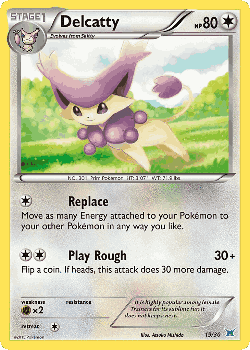 Delcatty Pokémon TCG card art