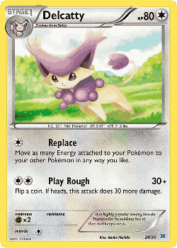 Delcatty Pokémon TCG card art