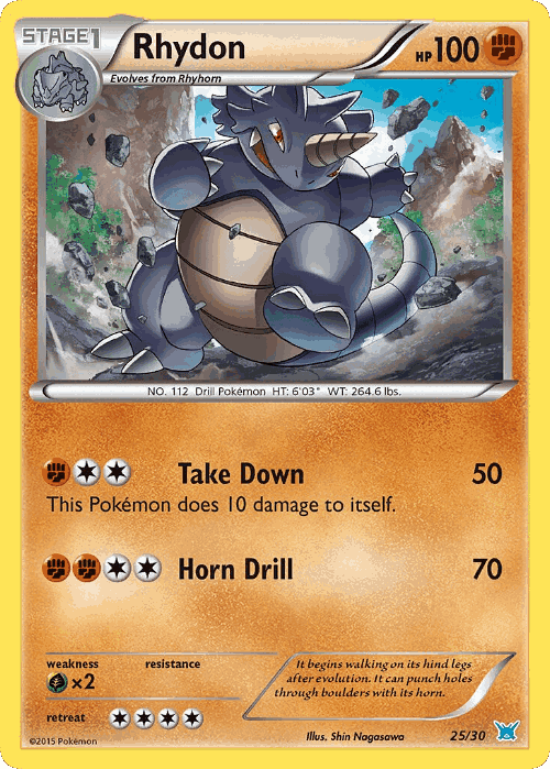 Rhydon 25, XY Trainer Kit Latios