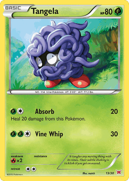 Tangela XY Trainer Kit Latias card