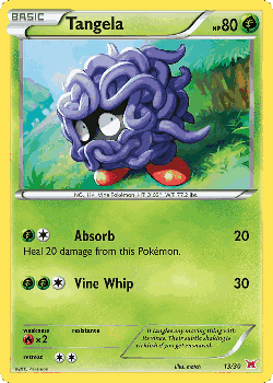 Tangela Pokémon TCG card art