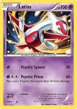 Latias Pokémon TCG card art