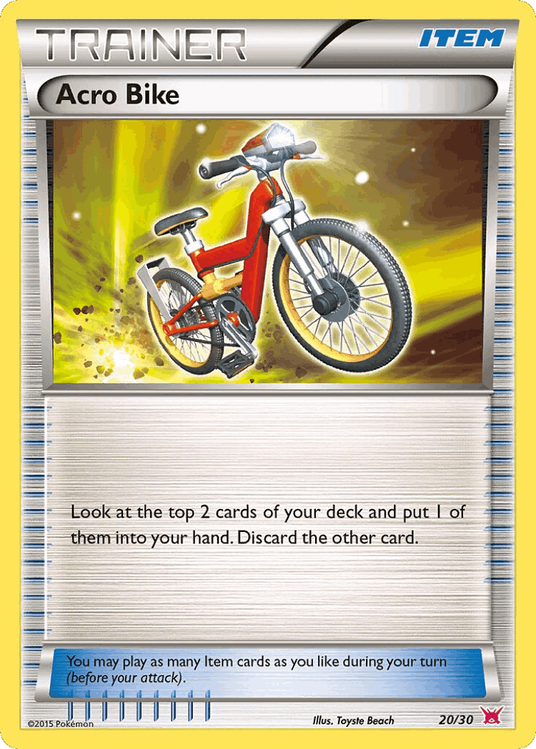 Acro Bike #20 from XY Trainer Kit Latias - Common - Illustrated by Toyste Beach