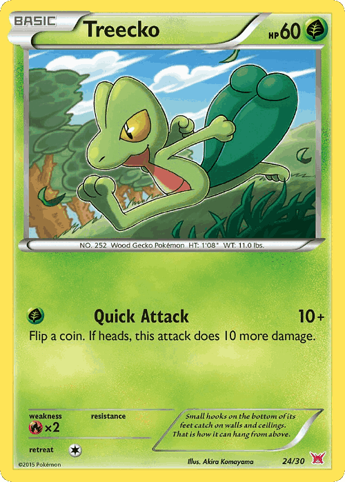 Treecko XY Trainer Kit Latias card