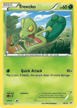 Treecko Pokémon TCG card art