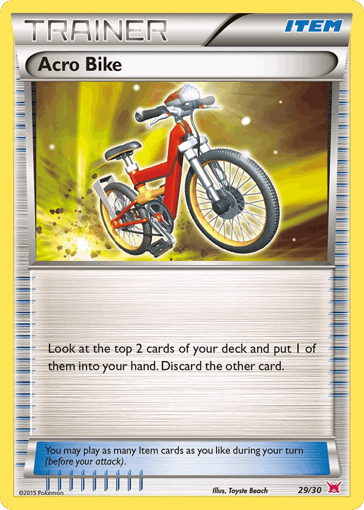 Acro Bike #29 from XY Trainer Kit Latias - Common - Illustrated by Toyste Beach
