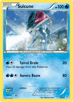 Suicune Pokémon TCG card art