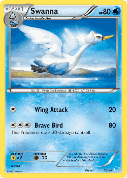 Swanna Pokémon TCG card art