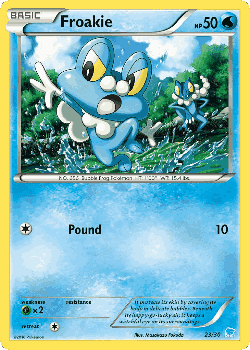 Froakie Pokémon TCG card art
