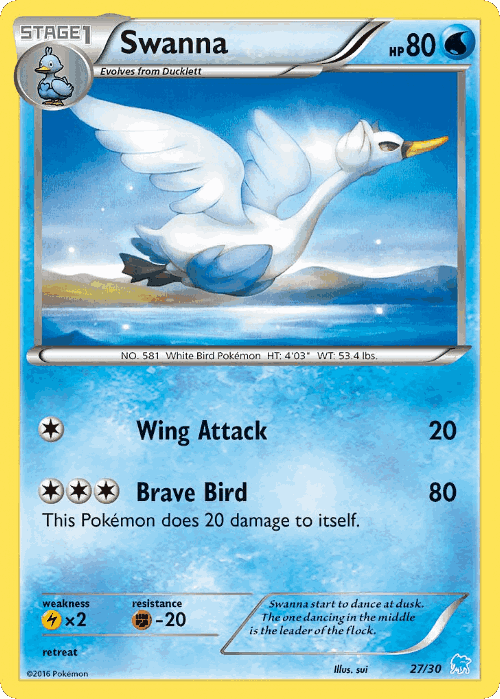 Swanna 27, XY Trainer Kit Suicune
