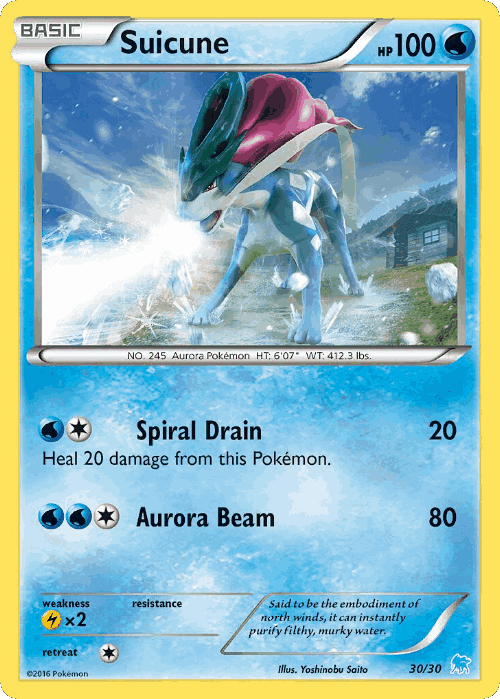 Suicune 30, XY Trainer Kit Suicune