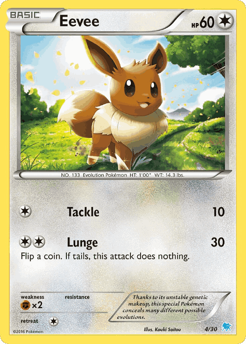 Eevee Pokémon TCG card art