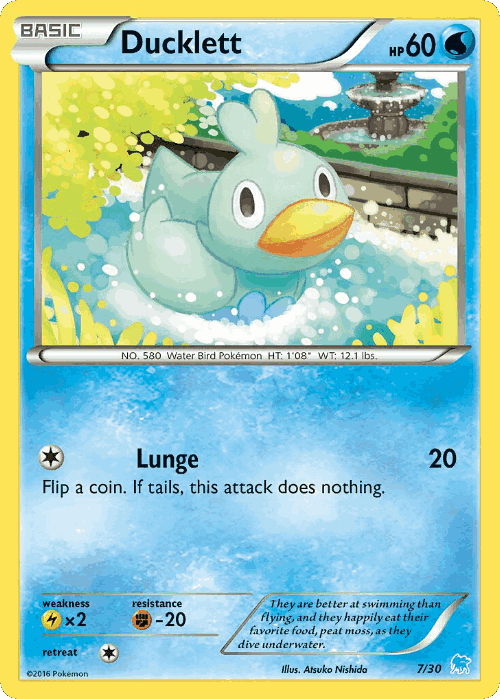 Ducklett Pokémon TCG card art