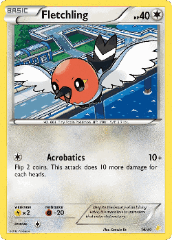 Fletchling Pokémon TCG card art