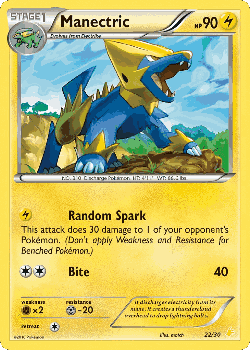 Manectric Pokémon TCG card art