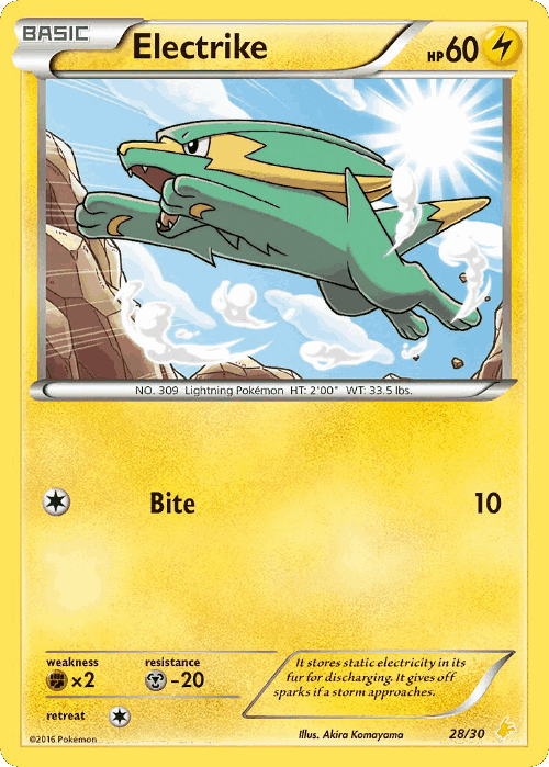Electrike 28, XY Trainer Kit Pikachu Libre