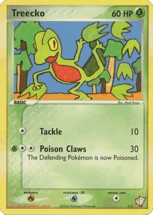 Treecko Pokémon TCG card art