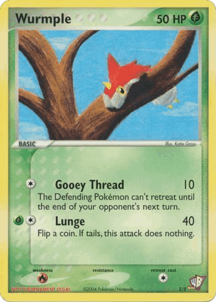 Wurmple #2 from Poké Card Creator Pack - Illustrated by Katie Gross