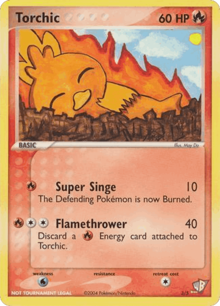 Torchic #3 from Poké Card Creator Pack - Illustrated by May Do