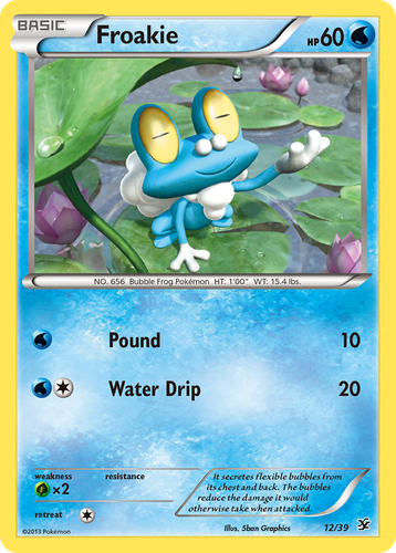 Froakie Pokémon TCG card art