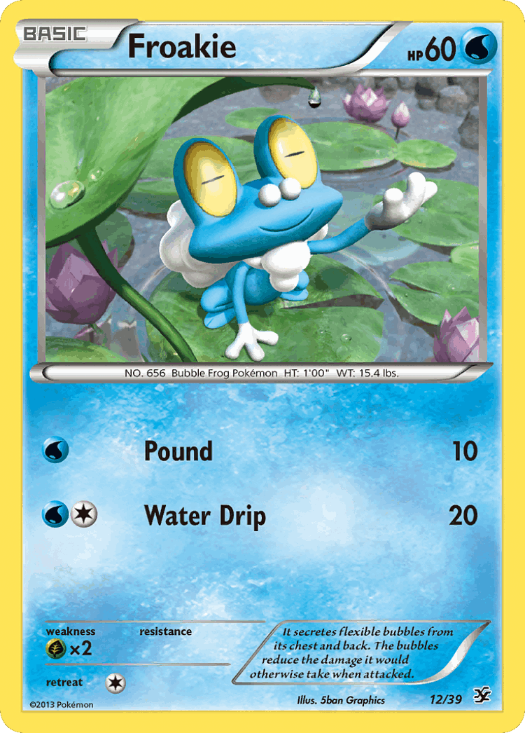 Froakie #12 from Kalos Starter Set - Illustrated by 5ban Graphics