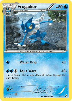 Frogadier Pokémon TCG card art