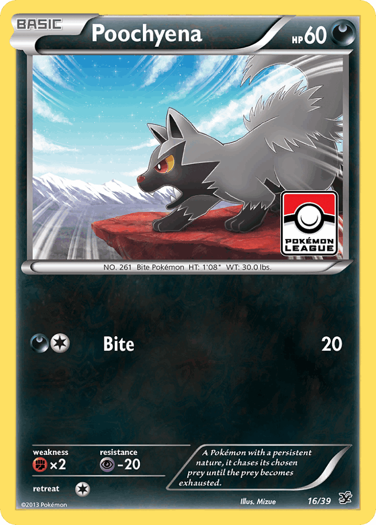 Poochyena #16 from Kalos Starter Set - Illustrated by Mizue