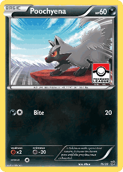 Poochyena Pokémon TCG card art